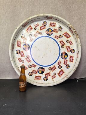 Vintage Schlitz Beer Tray "Go for the Gusto"  Serving Tray, Mini Schlitz‎ Shaker